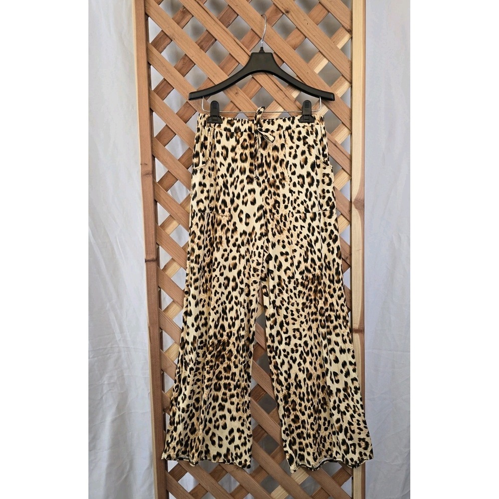 Star Vixen Women's Pull-on Leisure Pants - Leopard Print - Size Petite Small